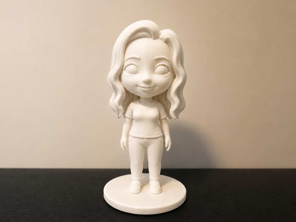 Custom Chibi Figure From Your Photo (Primed & Ready to Paint)